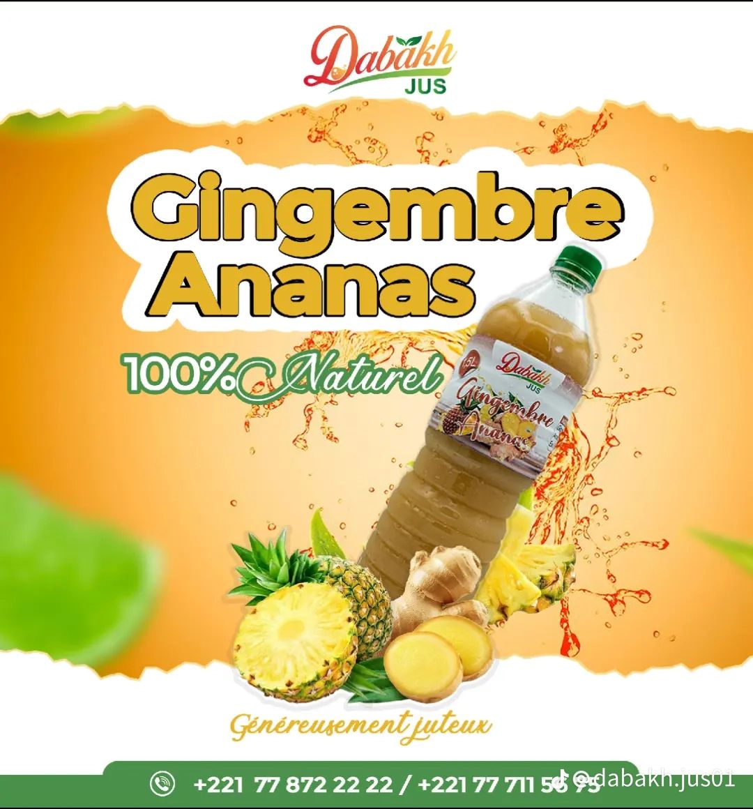 GINGEMBRE ANANAS 1,5 L